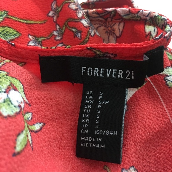 Forever 21 floral surplice wrap midi dress - Picture 7 of 11